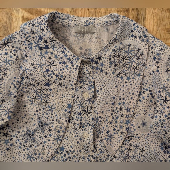Il Gufo Blue Liberty Fabric Kids Button Down Shirt 3Y - Picture 4 of 7